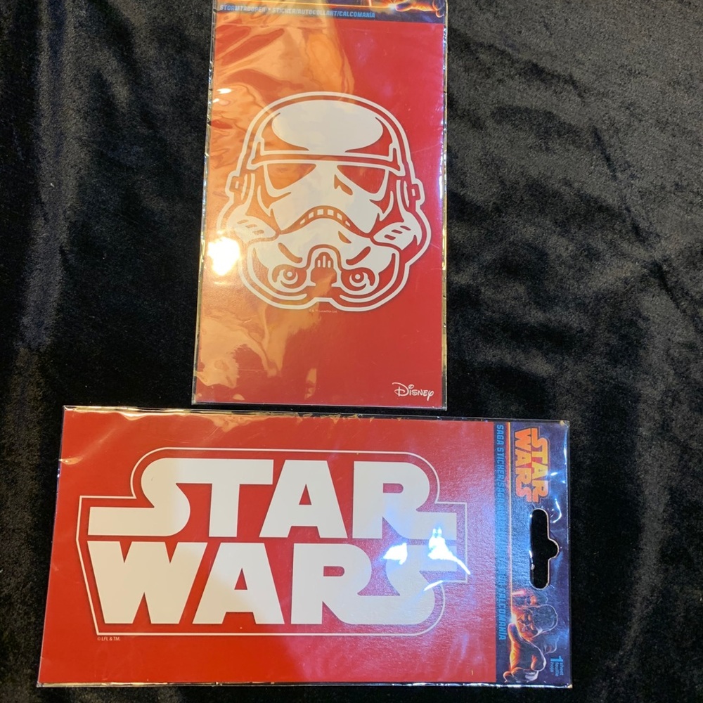 Set of 2 Disney Star Wars Stormtrooper Sticker NH3